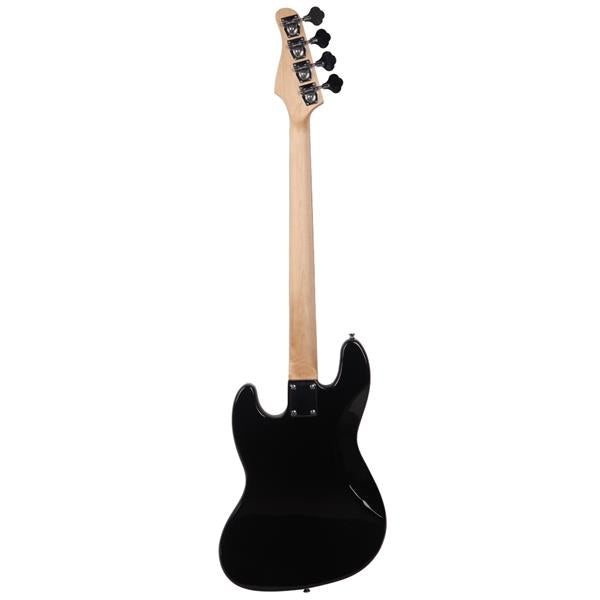 Glarry GJazz Bass With Bass Amplifier - Black