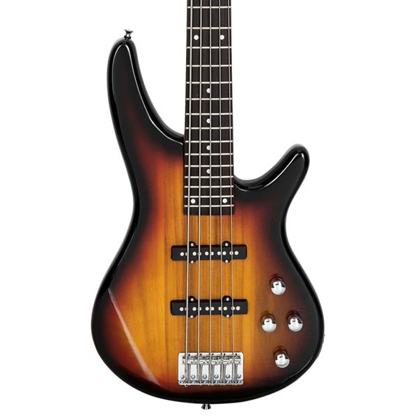 Glarry GIB 5-String Electric Bass Guitar With Accessories - Sunburst