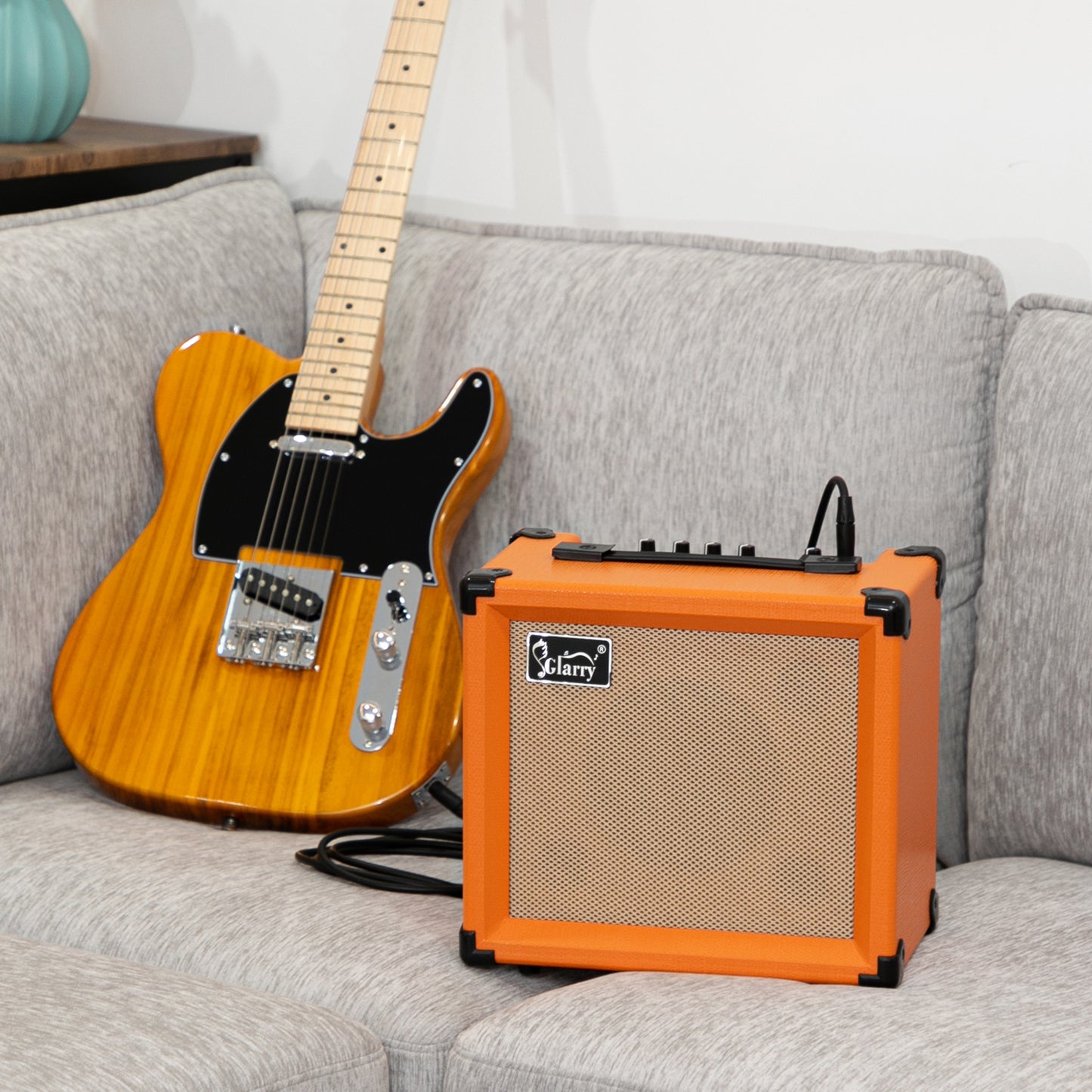 Glarry 15W GEA-15 Electric Guitar Amplifier - Orange