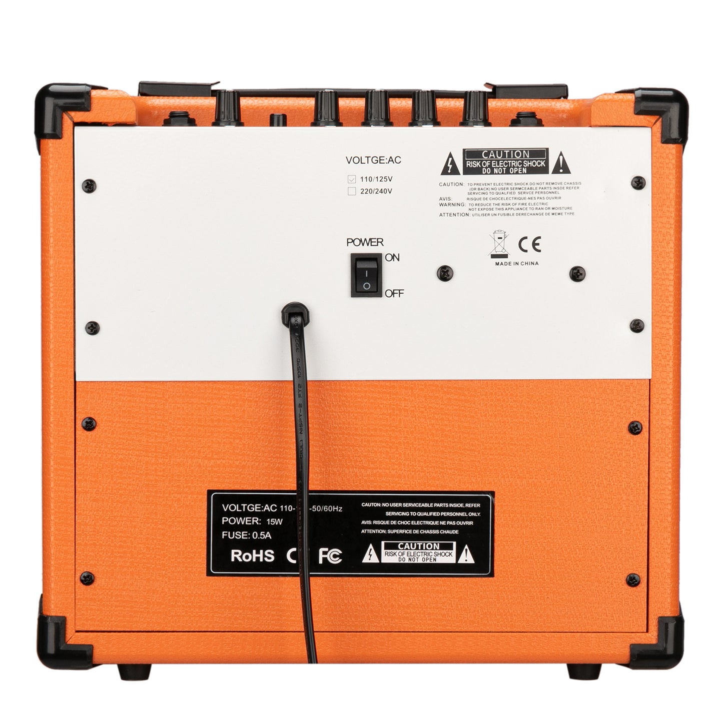 Glarry 15W GEA-15 Electric Guitar Amplifier - Orange
