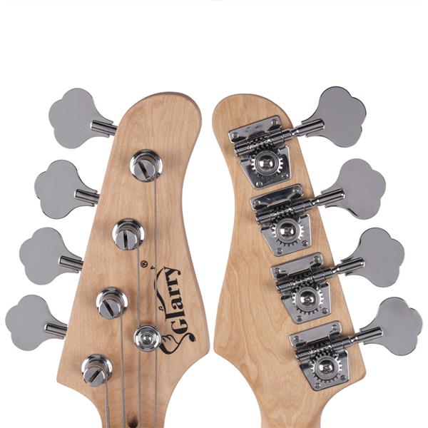 Glarry GJazz Bass With Bass Amplifier - Black