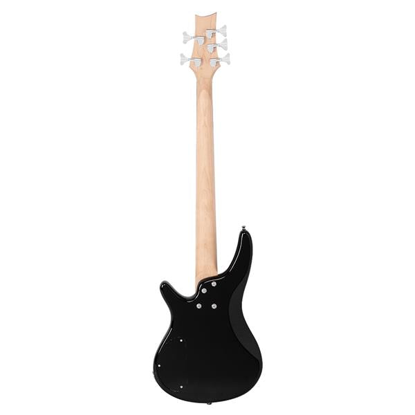 Glarry GIB 5-String Electric Bass Guitar With Accessories - Black