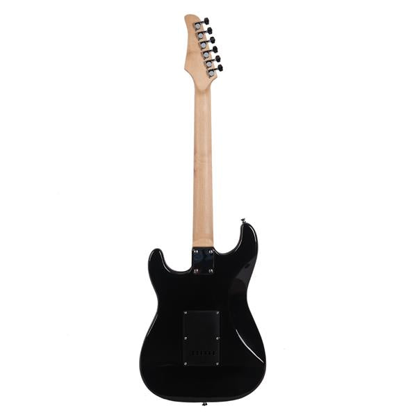 Glarry GST Electric Guitar With Guitar Amp - Black