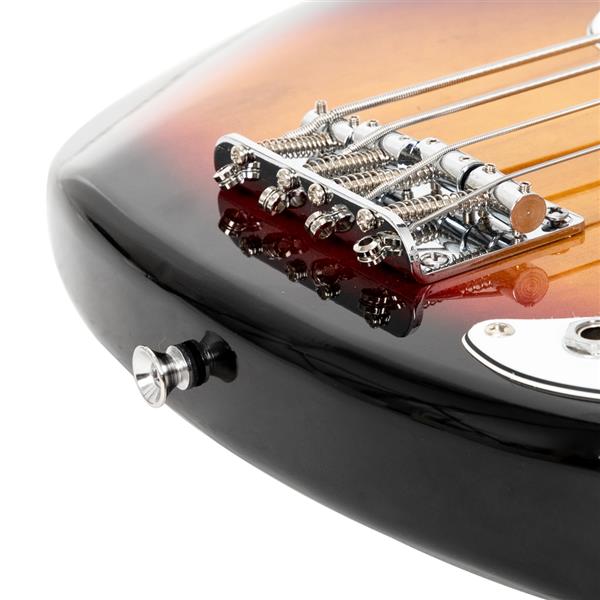 Glarry Fretless Electric Bass - Sunburst