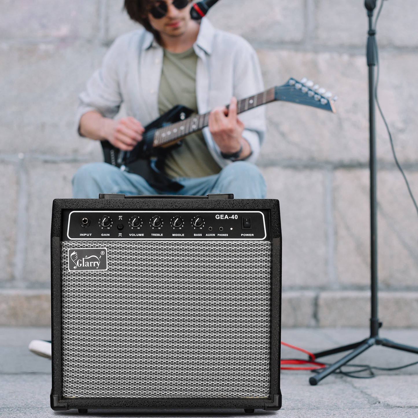 Glarry 40W GEA-40 Electric Guitar Amplifier Black