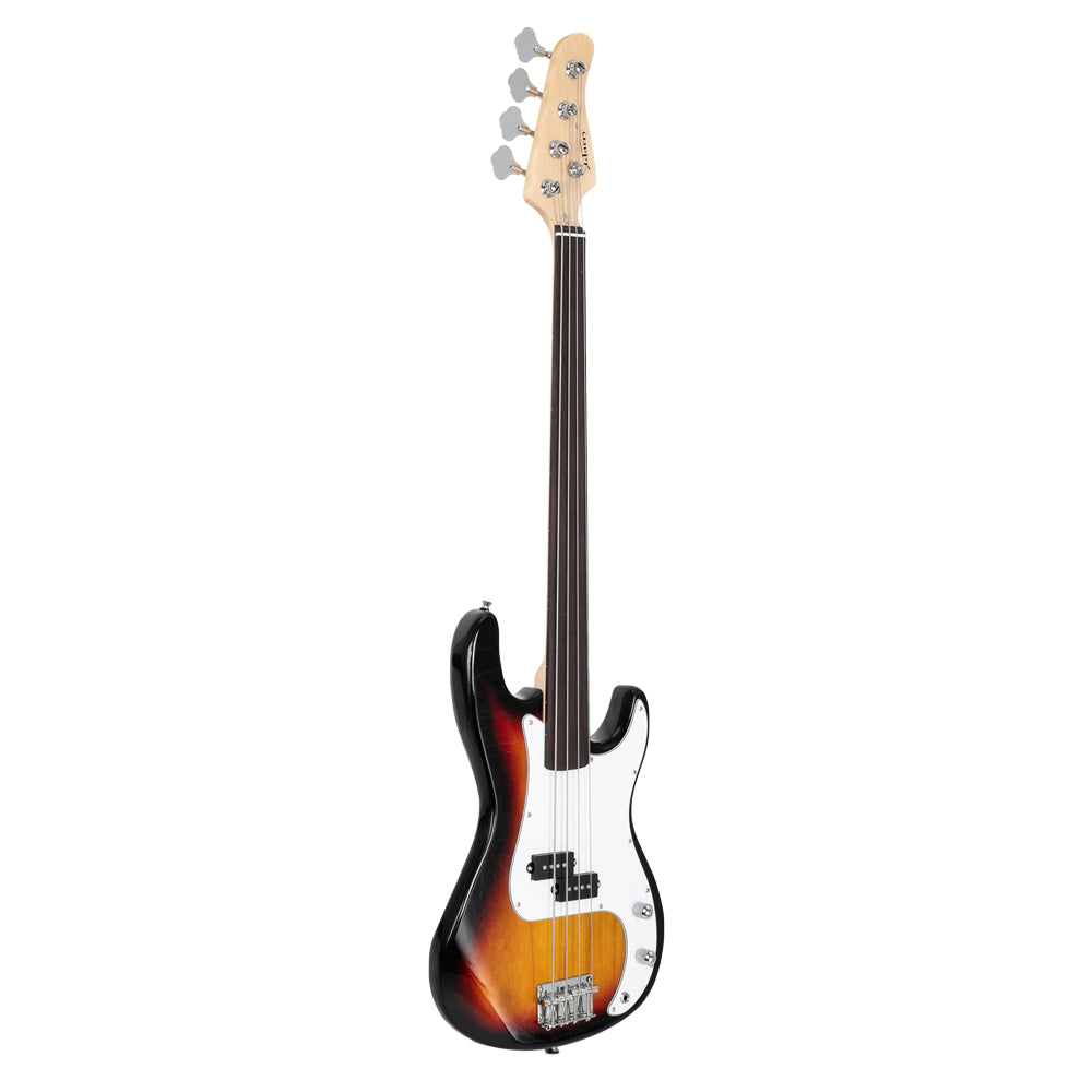 Glarry Fretless Electric Bass - Sunburst