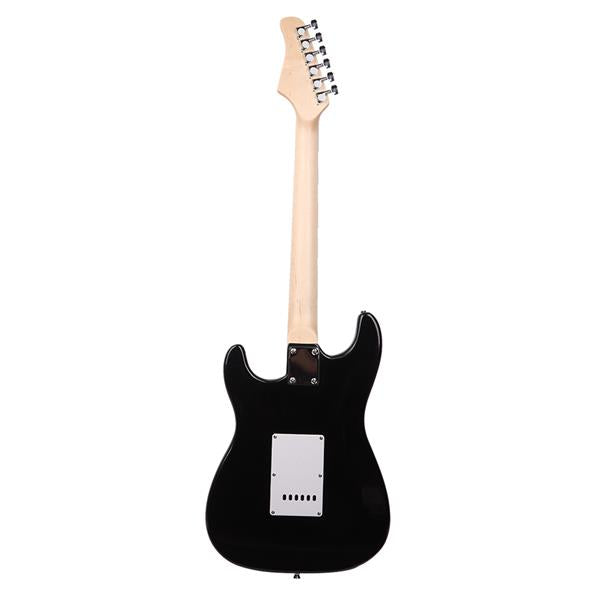 Glarry GST Electric Guitar With Accessories - Black