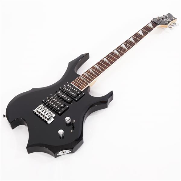 Glarry Flame Electric Guitar With 20W Guitar Amp - Black