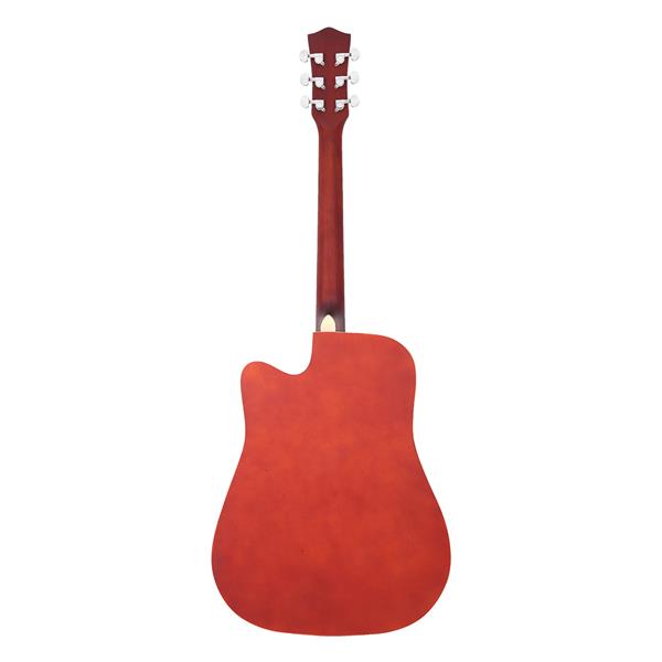 Glarry GT502 41-Inch Single Cut Spruce Top Folk Guitar - Burlywood