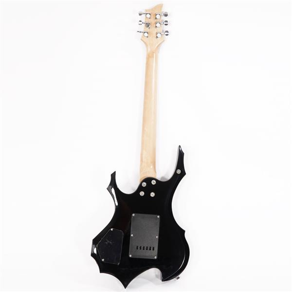 Glarry Flame Electric Guitar With 20W Guitar Amp - Black