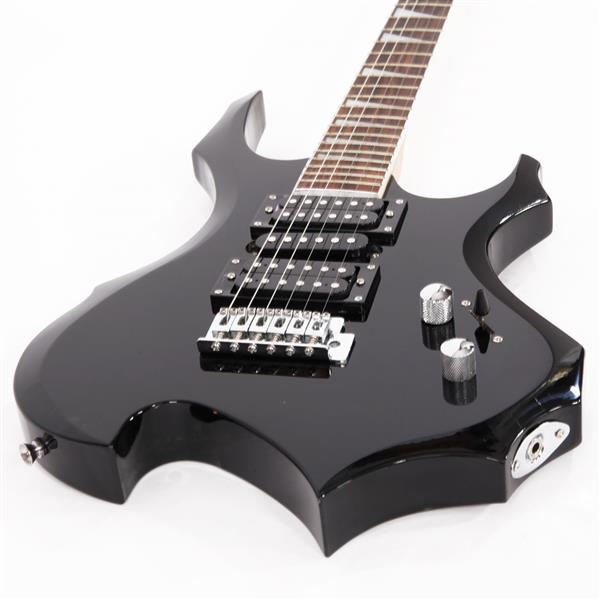 Glarry Flame Electric Guitar With 20W Guitar Amp - Black